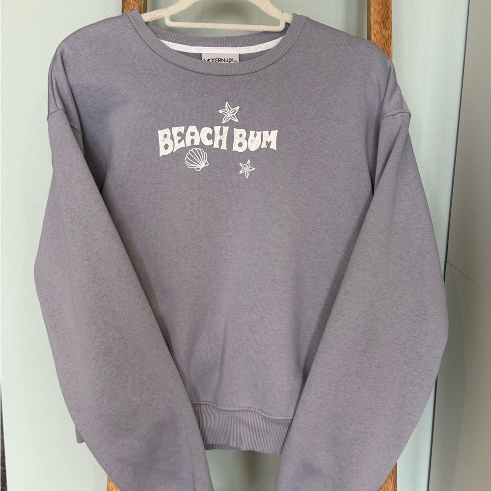 Modern Lux Lavender Graphic Crewneck Sweatshirt